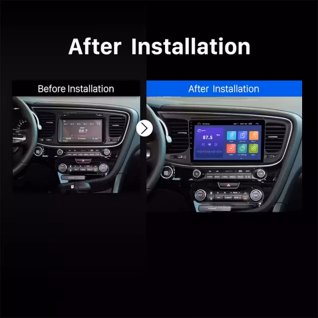 9"android 10, Bilstereo Kia k5(2012--2015) gps, 32GB,blåtand, wifi,carplay