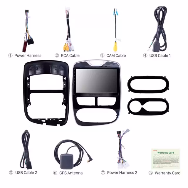 10,1"  android 10,bilstereo  Renault Clio ( 2012---2016) GPS, wifi, 32GB, blåtand  ,carplay