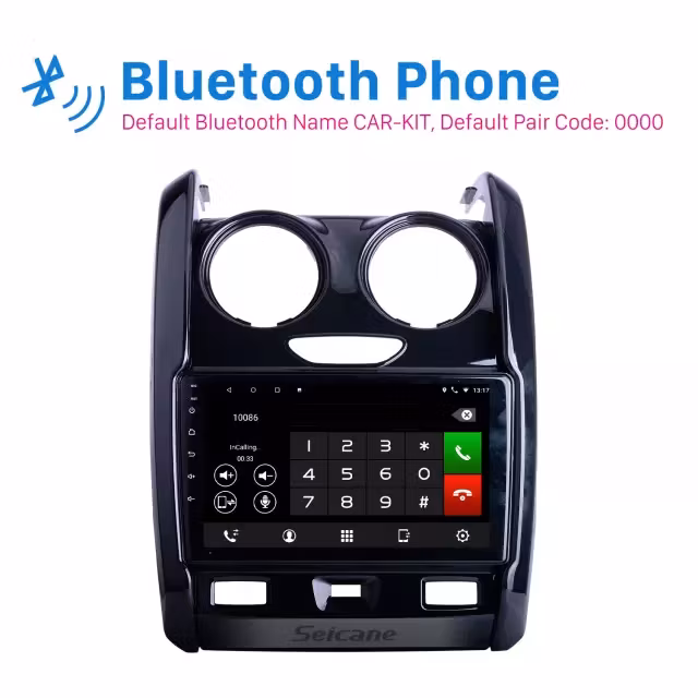 9"android 12,bilstereo  Renault Duster (2015--2020)gps wifi carplay android auto blåtand rds Dsp RAM:4GB,ROM:64GB,4GSIM