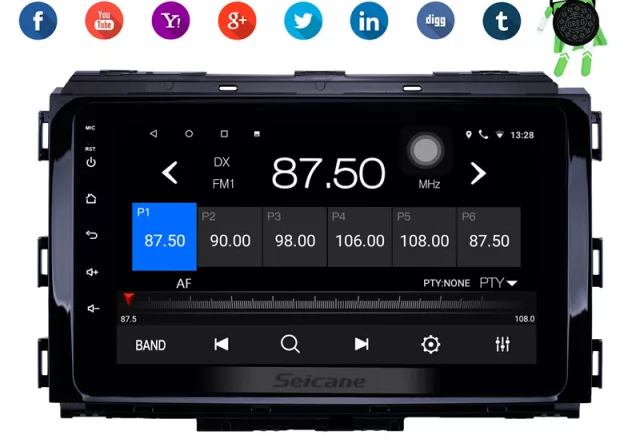 8"android 10,bilstereo KIA CARNIVAL (2014--2019) GPS, wifi, 32GB, blåtand carplay