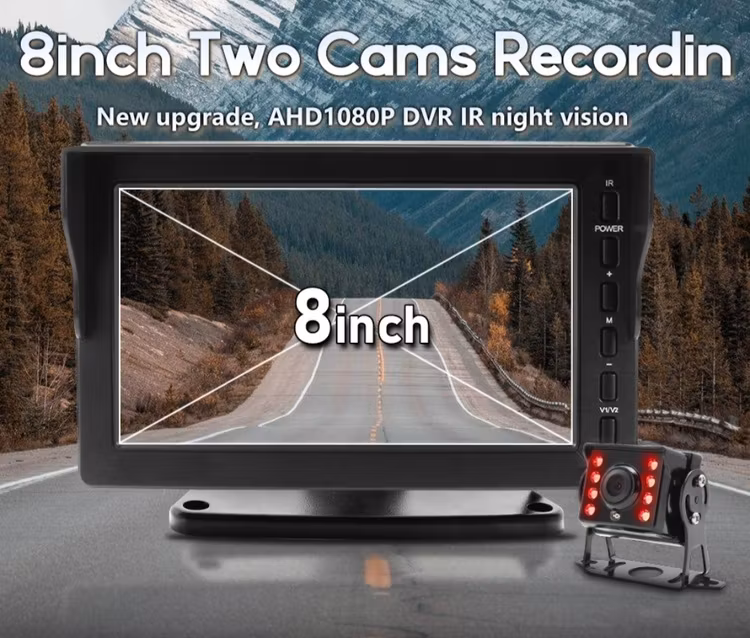 8" buss& Truck DVR kamera system ,20 meter sladd