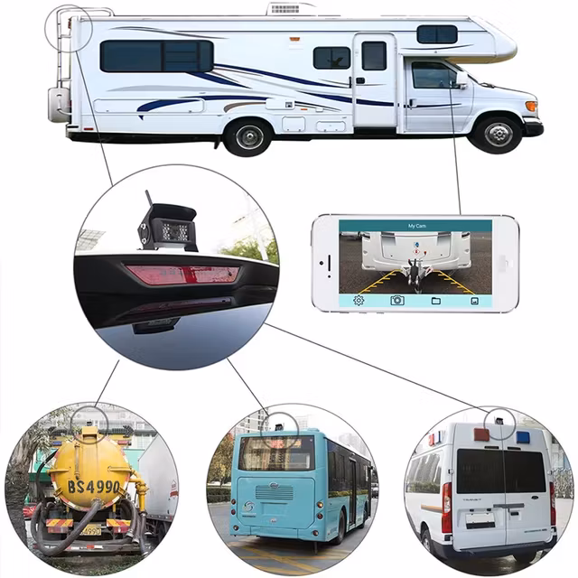 30 meter Wifi backkamera till  truck,buss, minibuss,djurtransportbil,husbil