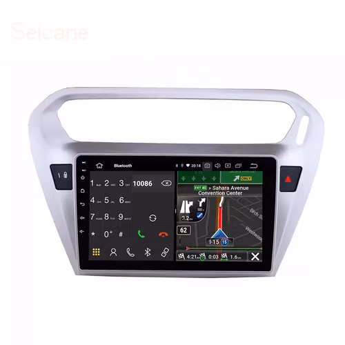 9"android 10,Citroën Elysee (2013--2014) 32gb  carplay, wifi  blåtand  gps