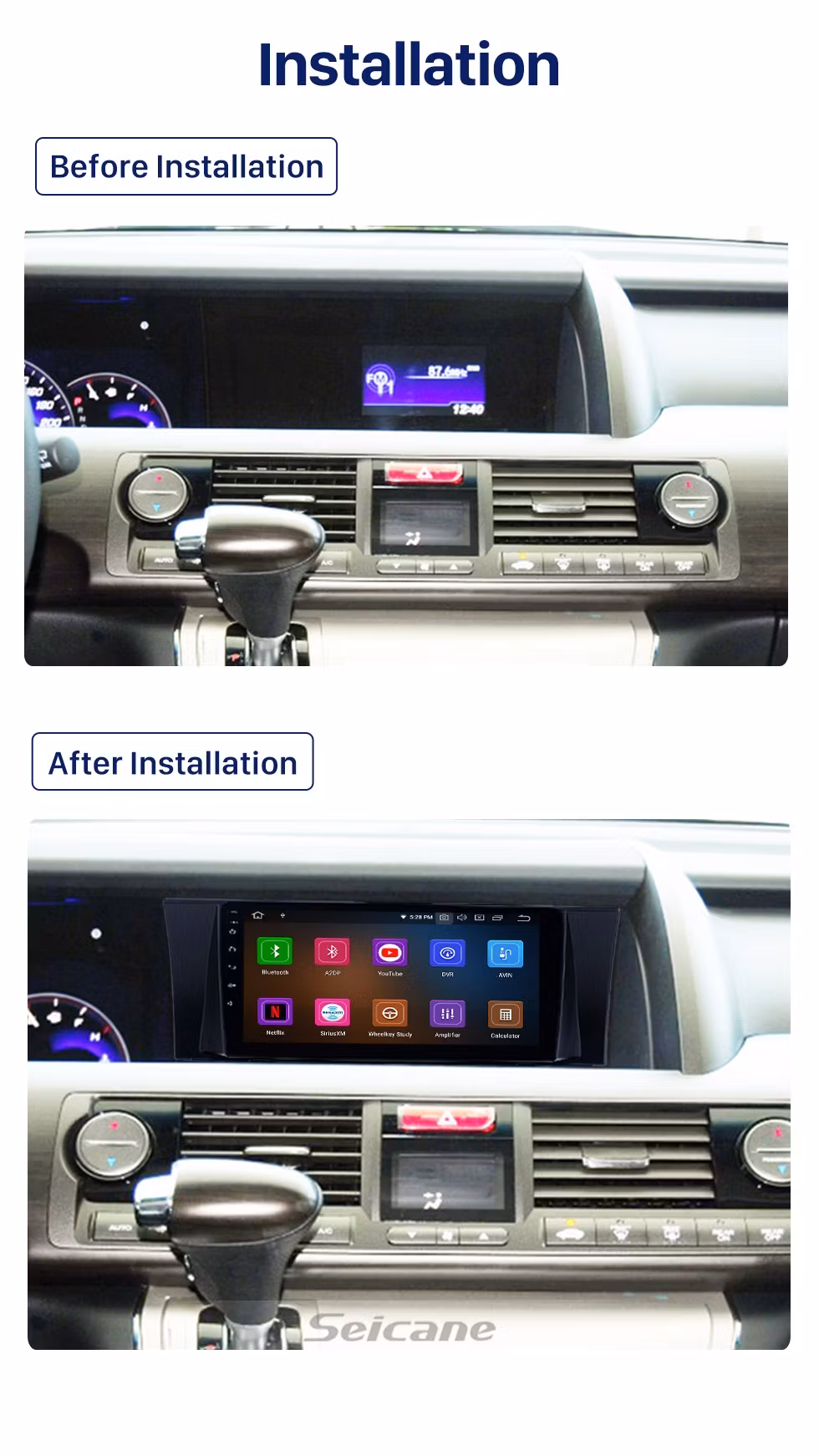 9"android 19 bilstereo Honda Flysion(2012--2015) gps, wifi, 32GB, blåtand, carplay