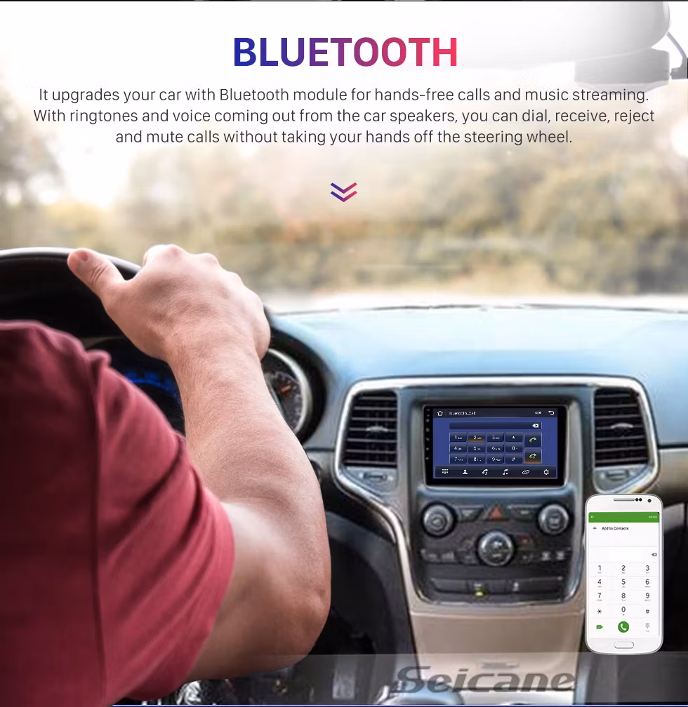 9" android 10 , bilstereo Jeep Grand Cherokee (2014--2017) gps,wifi,32gb ,carplay,android auto,blåtand