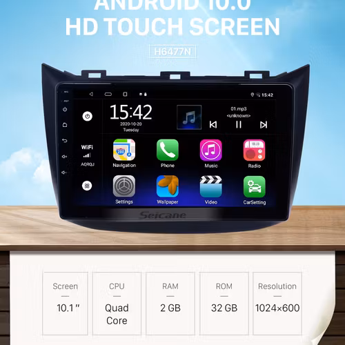 7" android10,bilstereo Jeep Grand Cherokee (1999---2004) 32gb,wifi,gps,blåtand, carplay,android auto