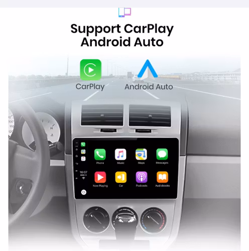 10,1" android 12, bilstereo Dodge caliber (2007--2009) gps,wifi,carplay, RAM:4GB,ROM:64GB , 4GSIM,android  auto,blåtand