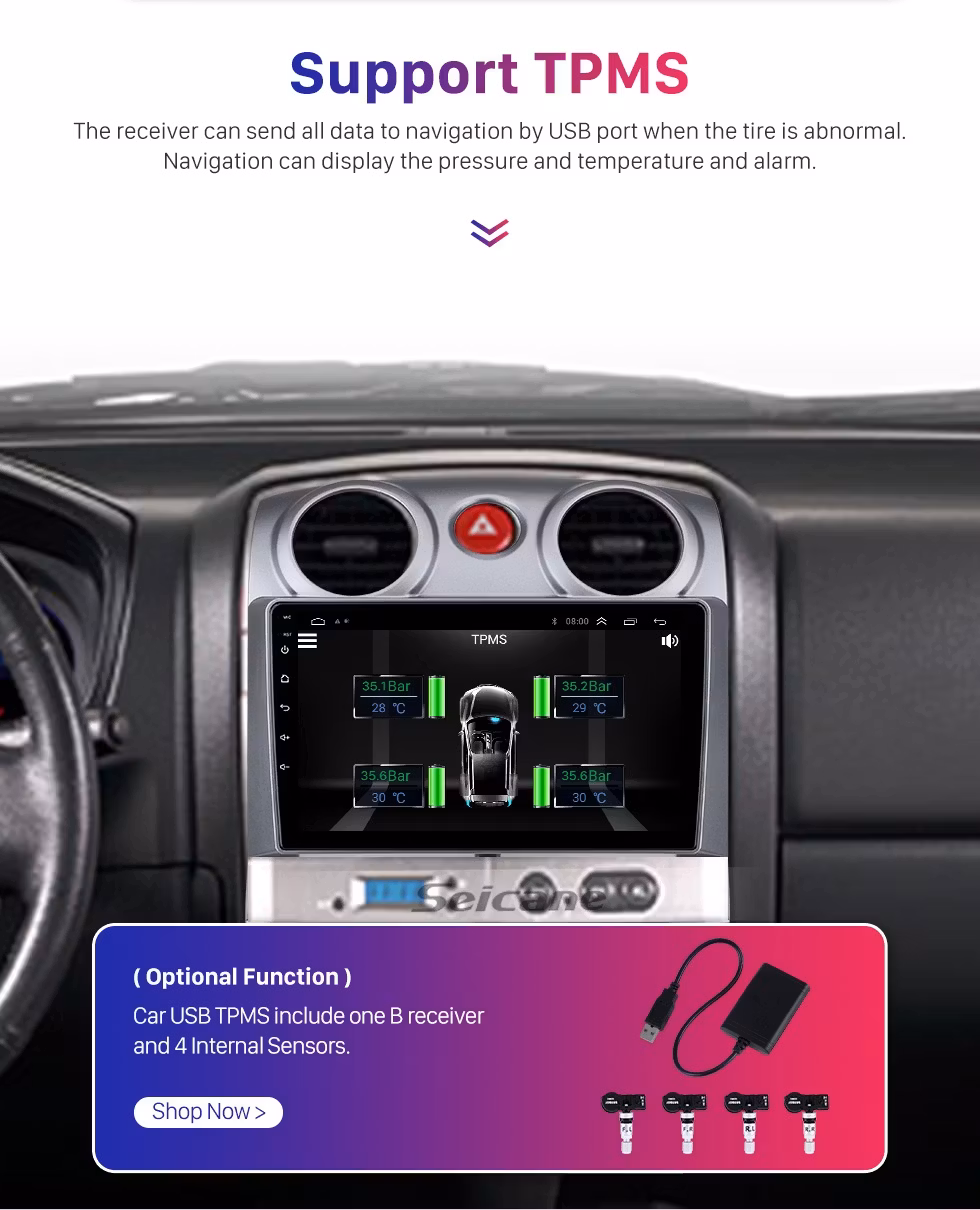 9"android 13 bilstereo  Isuzu Dmax (2006--2011) gps ,wifi  carplay, androidauto: 4GB,ROM: 64GB,4G LTE