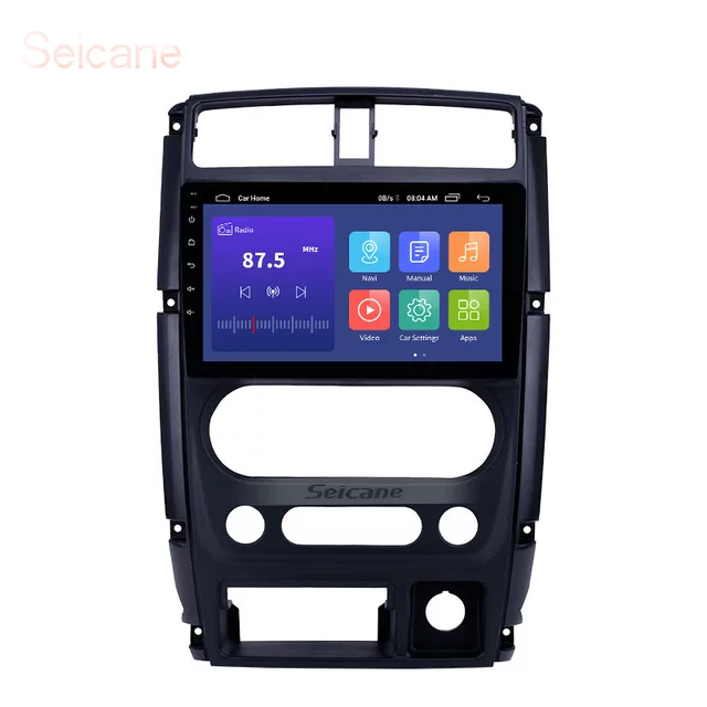 9"android 10,bilstereo Suziki Jimny (2007--2012) gps, carplay  wifi  Android auto, 32GB blåtand, RDS