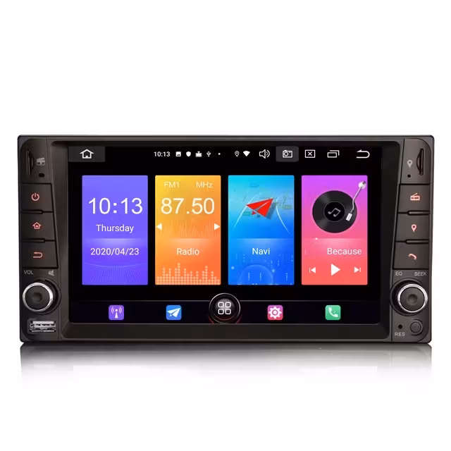6,95" Android 10,bilstereo Toyota corolla ,Rav4,Hilux,Land Cruiser,Avanza