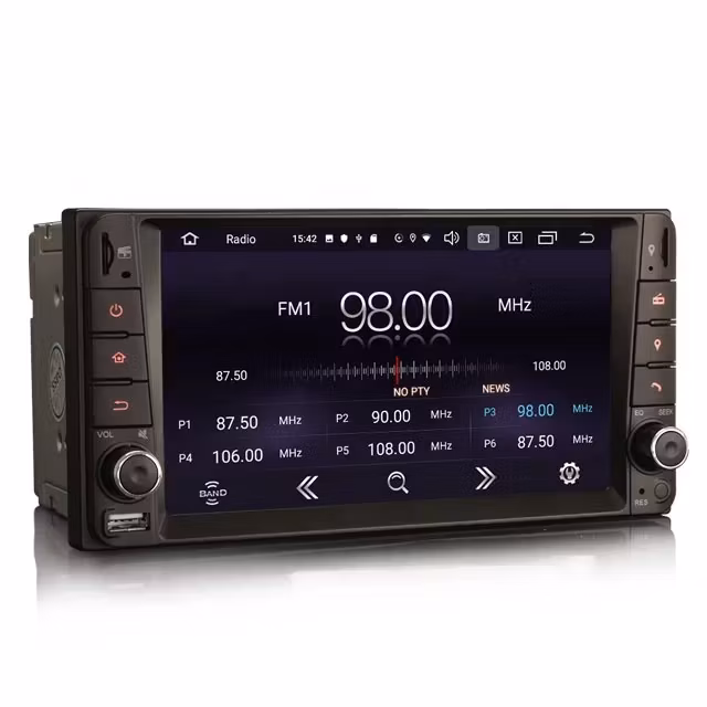 6,95" Android 10,bilstereo Toyota corolla ,Rav4,Hilux,Land Cruiser,Avanza