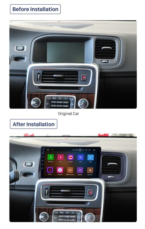 9"  Android 10 bilstereo Volvo v60 S60(2011--2013)  gps carplay ,blåtand, wifi  android auto,dsp 32GB ,4GSIM