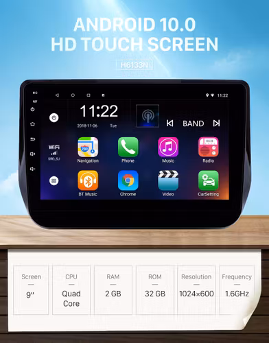 9" android 10  bilstereo hyundai h1 ( 2017--- 2019) wifi gps rds,android auto