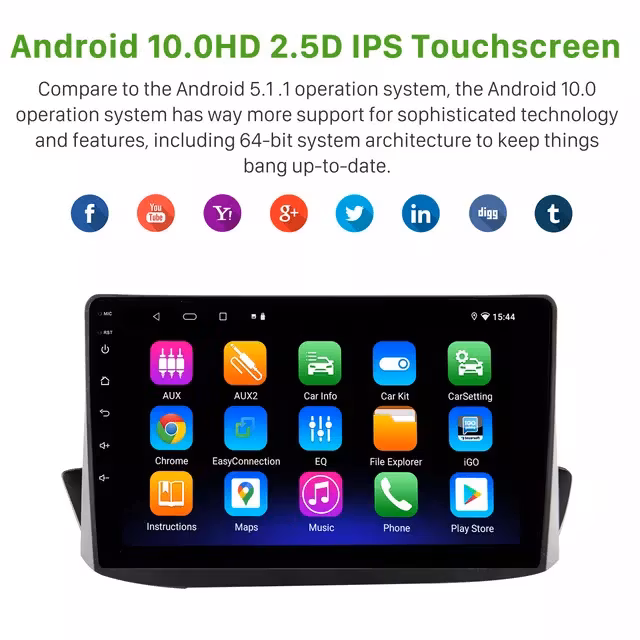 9"android  10  bilstereo  Peugeot  308 (2010---2016) gps, wfi,RDS, catplay,,android auto 32gb