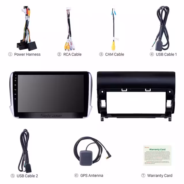 10,1"android 10  bilstereo Peugeot 2008( 2014---2016) 10 1" android 10  bilstereo Peugeot  2008 (2014---2016) gps, 32gb carplay  android auto   blåtand