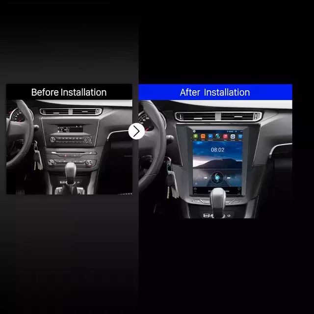 9 7" android 10, bilstereo  Peugeot  408( 2014--- 2017) gps, carplay  android auto, blåtand, RDS  32GB  wifi