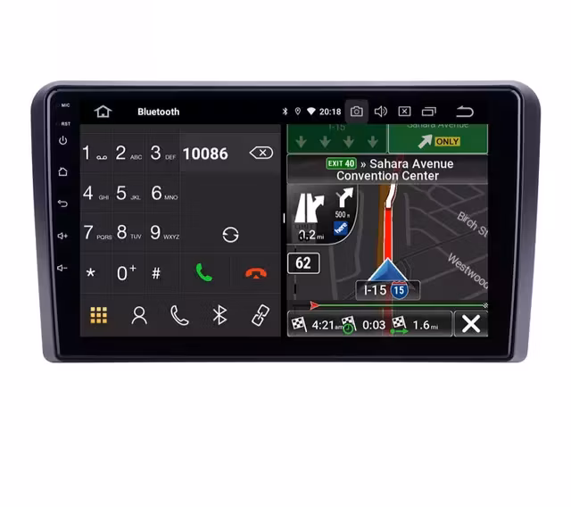 9" android 10  bilstereo  Audi A3 (2008--2012) gps carplay, 32gb, wifi, blåtand 3