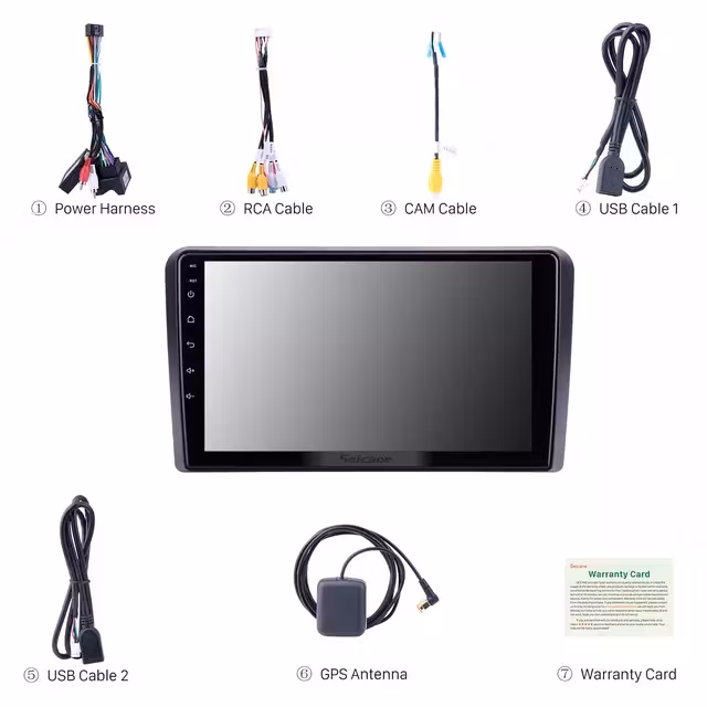 9" android 10  bilstereo  Audi A3 (2008--2012) gps carplay, 32gb, wifi, blåtand 3