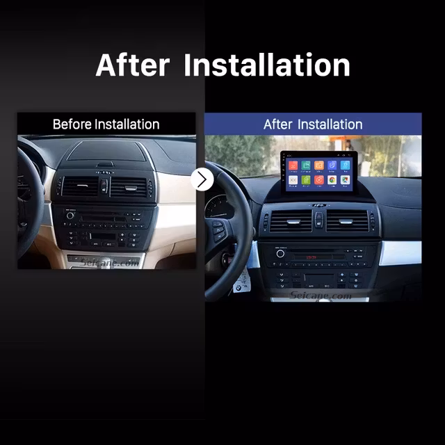 9"android 10,bilstereo  BMW X3 (2004---2012) gps, wifi, blåtand, 4gb ram,carplay, android auto, rds