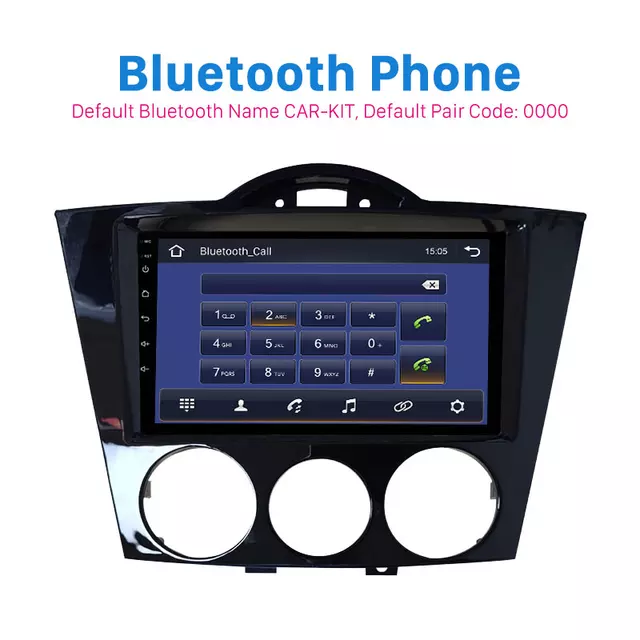 7"android 20,bilstereo  Mazda RX8(2003 ---->) gps,wifi, 32GB, blåtand, android auto, carplay gps,