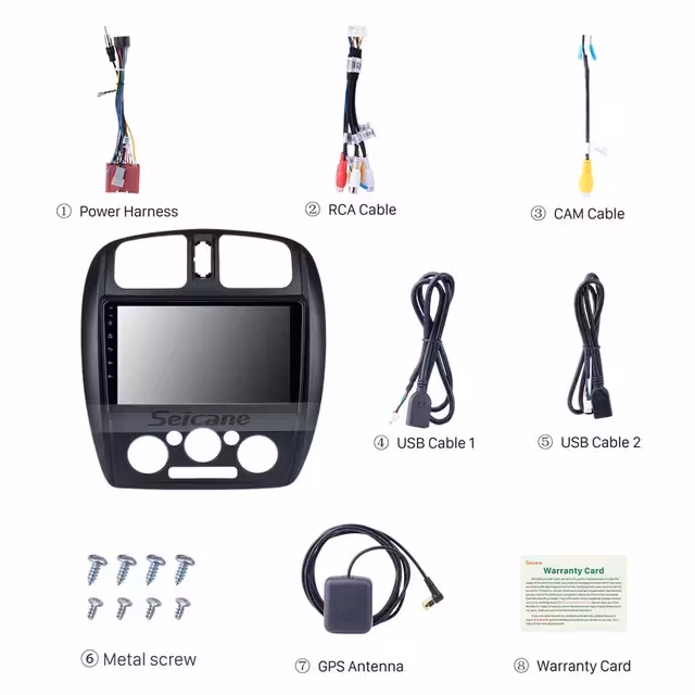 9"android 10,bilstereo  Mazda 323 (2002---2008) gps, wifi  32GB, blåtand, carplay, android auto, RDS, blåtand