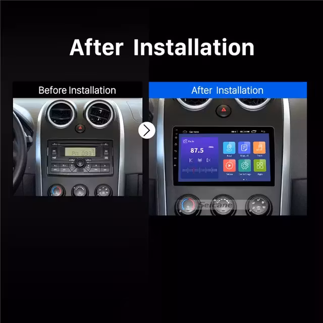 9"android 10,bilstereo Mazda Tribute (2001---2005) gps, wifi, 32GB, blåtand  carplay  android auto, blåtand  32GB