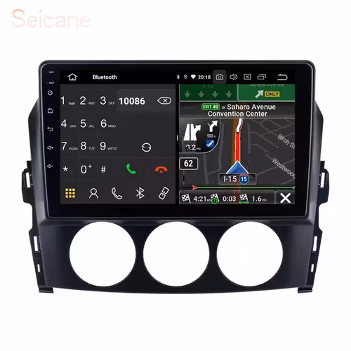 9"android 10,bilstereo Mazda MX-5 år 2009,gps, wifi, 32GB, blåtand, carplay  ,android auto, carplay, 32gb