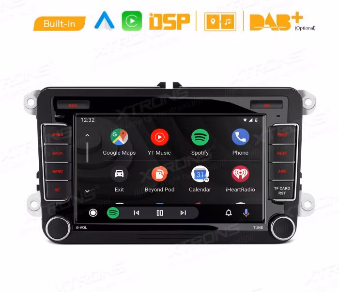 7"android 11, bilstereo Vw  Amarok Beetle,Caddy,Passat ,Bora,T5 ( 2