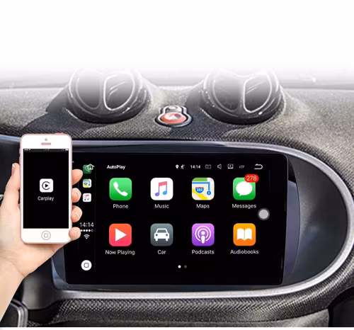 9"android 10, bilstereo Mercedes-Benz  Smart(2016) 64gb,,android auto, carplay, RDS, WiFi