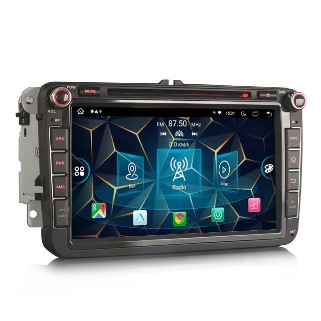 8"android 11,bilstereo  VW Sharan Tiguan Seat Altea Skoda Super(2004---2015) Dvd spelare,gps, wifi, 32GB, blåtand, carplay, android auto, RDS, DSP