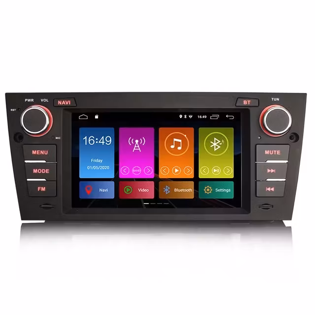 7"android 11,bilstereo  BMW 3-SERIE,  E90,E91,E92,E93,M3 (2005---2012) gps, wifi  32GB, android auto, carplay  DSP, blåtand Rds