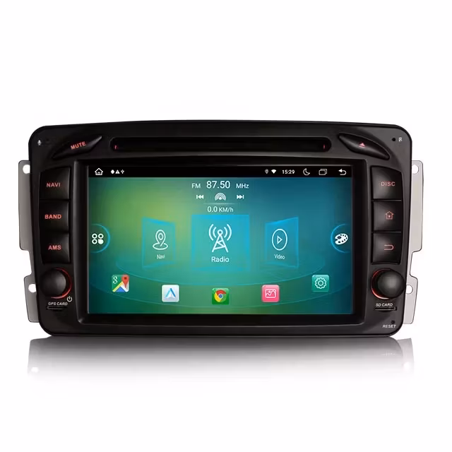 7"android 11,bilstereo Mercedes Benz  C klass, Clk,Viano,Vito , G -klass ( 2000--2006) gps ,wifi ,carplay ,android auto , 64gb, rds