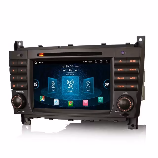 7"android 11,bilstereo  Mercedes Benz  C-klass,CLC Klass ,Clk klass( 2004---2011) gps, carplay  android auto, carplay ,wifi, gps ,DSP
