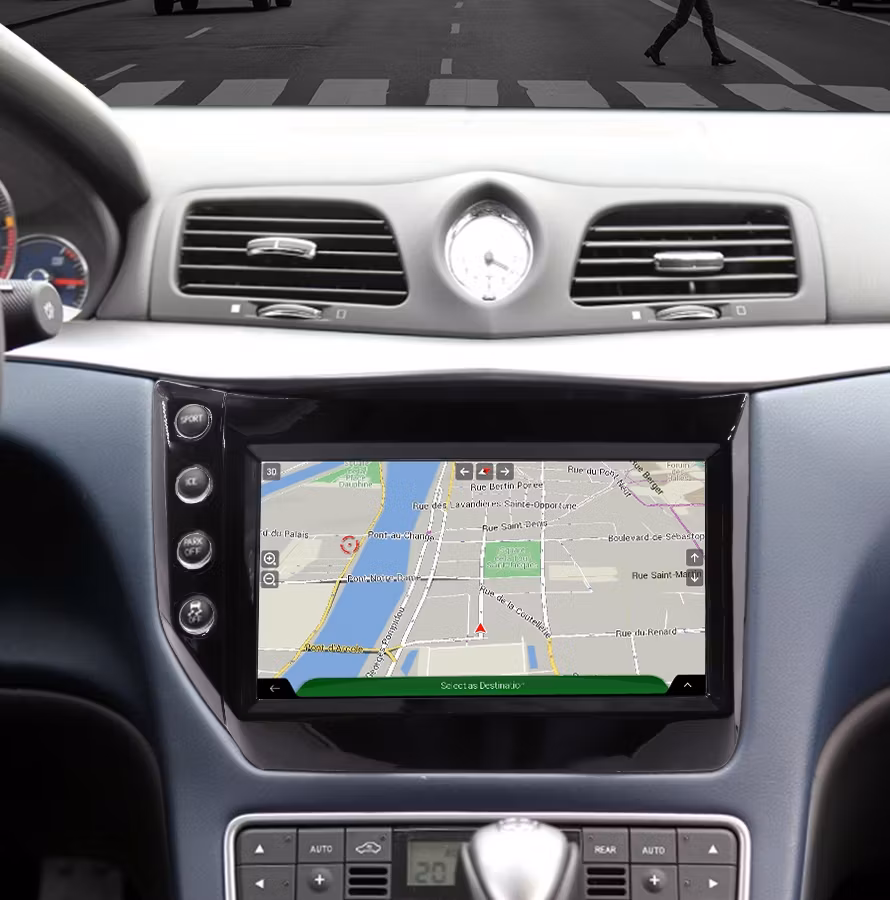 Android 10,bilstereo Maserati Gran Turismo GT( 2007-2015 ) gos 64gb,wifi  carplay  android auto  blåtand  rds  DSP
