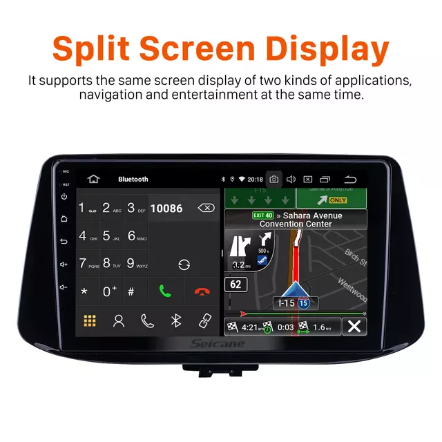 9"android 10  ,bilstereo Hyundai i30  (2018--2019) gps wifi carplay android auto 32gb Blåtand DSP