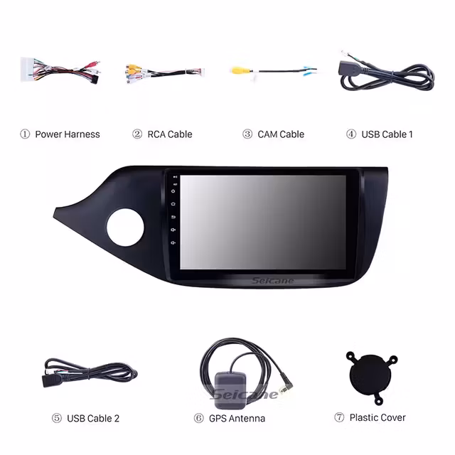 9"android 10, bilstereo  Kia Ceed (2012----2017) gps wifi  carplay android auto 32gb  Blåtand RDS,DSP