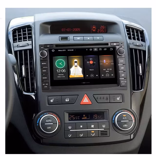 7"android 12 bilstereo  dvd spelare KIA CEED (2010 ---2012) gps wifi carplay  android auto ram: 4GB,ROM: 64GB, 4G LTE