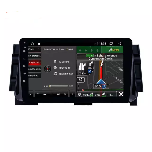9"android 10 bilstereo  NISSAN Micra( 2016---2020) gps wifi carplay android auto blåtand rds Dsp 32gb