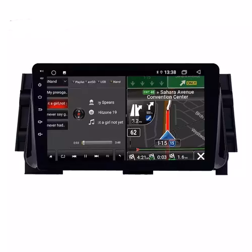 9"android 10 bilstereo  NISSAN Micra( 2016---2020) gps wifi carplay android auto blåtand rds Dsp 32gb