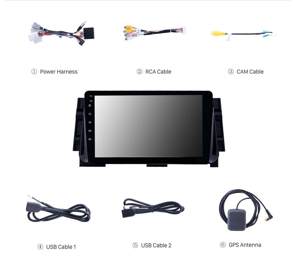 9"android 10 bilstereo  NISSAN Micra( 2016---2020) gps wifi carplay android auto blåtand rds Dsp 32gb