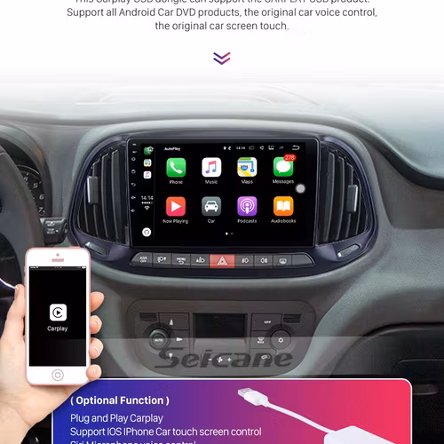 9" android 10, bilstereo  FIAT DOBLO (2015--2019) gps wifi carplay android auto blåtand rds Dsp  RAM:4GB, ROM:64GB  4G LTE
