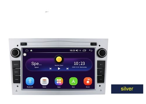 7"android 10 bilstereo  opel vectra,Antara Zafira Corsa   vivara,vivaro,combo ,tigra,signum,,Meriva( 2004--2017)gps wifi carplay android auto blåtand rds Dsp 32gb, Silver färg
