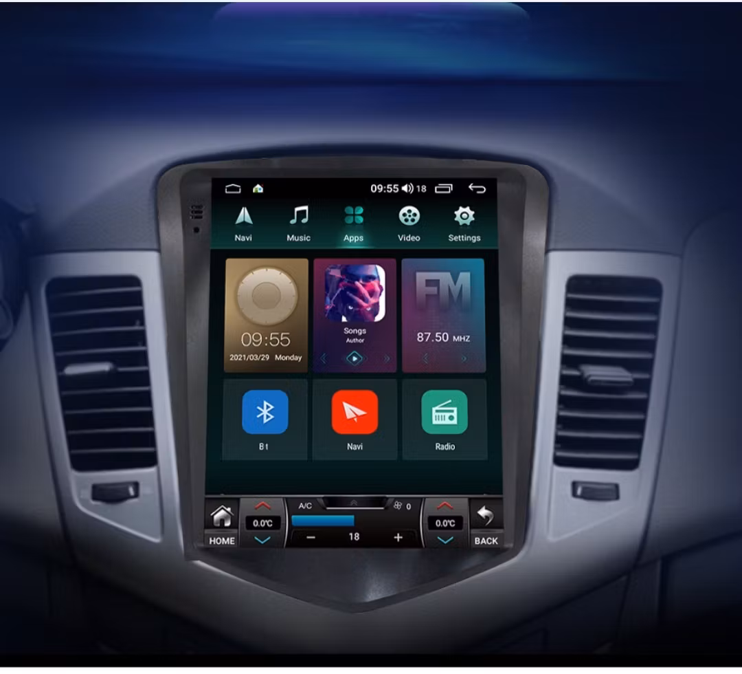 Stordisplay  skärm android11  Kia carens (2007--2011) gps wifi carplay android auto blåtand rds Dsp 32gb