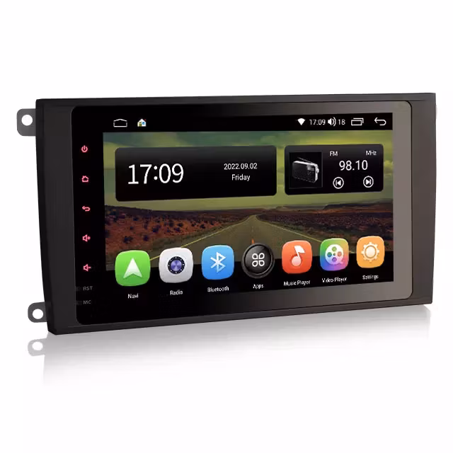 8"android 11 , bilstereo Porsche Cayenne (2003-2010) gps wifi carplay android auto blåtand rds Dsp 32gb DAB, 4G LTE