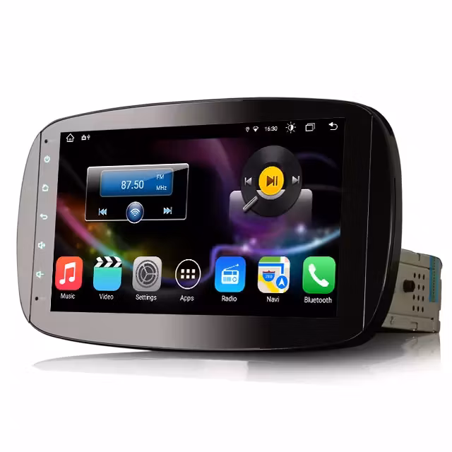 9"android 11, bilstereo  Mercedes Benz  Smart(2016---2018) gps wifi carplay android auto blåtand rds Dsp 32gb DAB