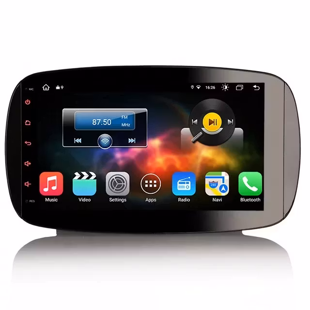 9"android 11, bilstereo  Mercedes Benz  Smart(2016---2018) gps wifi carplay android auto blåtand rds Dsp 32gb DAB
