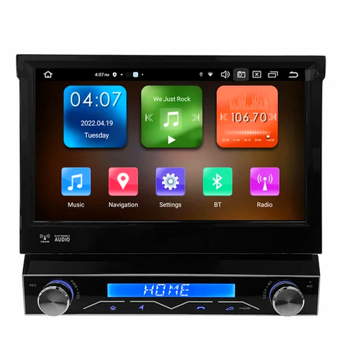 7" Android11 ,Enkel Din Universal bilstereo  , Gps wifi carplay 64GB minne, android auto blåtand rds Dsp