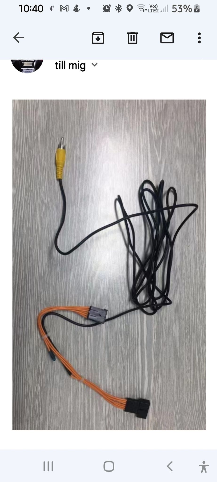 Adapter till Lamborghini gallardo  original  backkamera