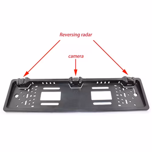Nummerskylt backamera med parkering sensor
