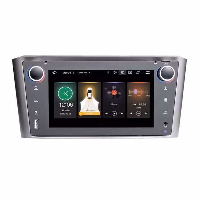 7"android 11 bilstereo  TOYOTA Avensis ( 2002--2008) gps wifi carplay android auto blåtand rds Dsp 64gb